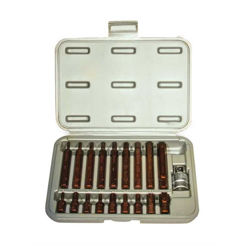 RİCO KAPLAMALI DELİKLİ TORX BİTS SET 19 PARÇA 005-KK0003