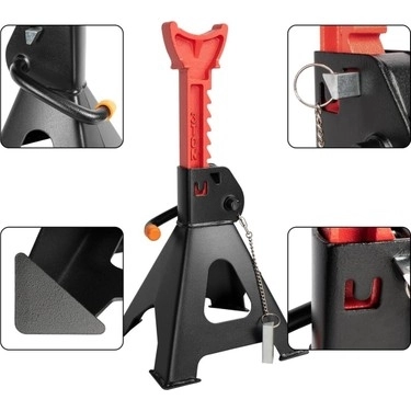 RİCO 3 Ton 4 Ayaklı Kriko Standı Araba Araç Sehpası 2 Adet