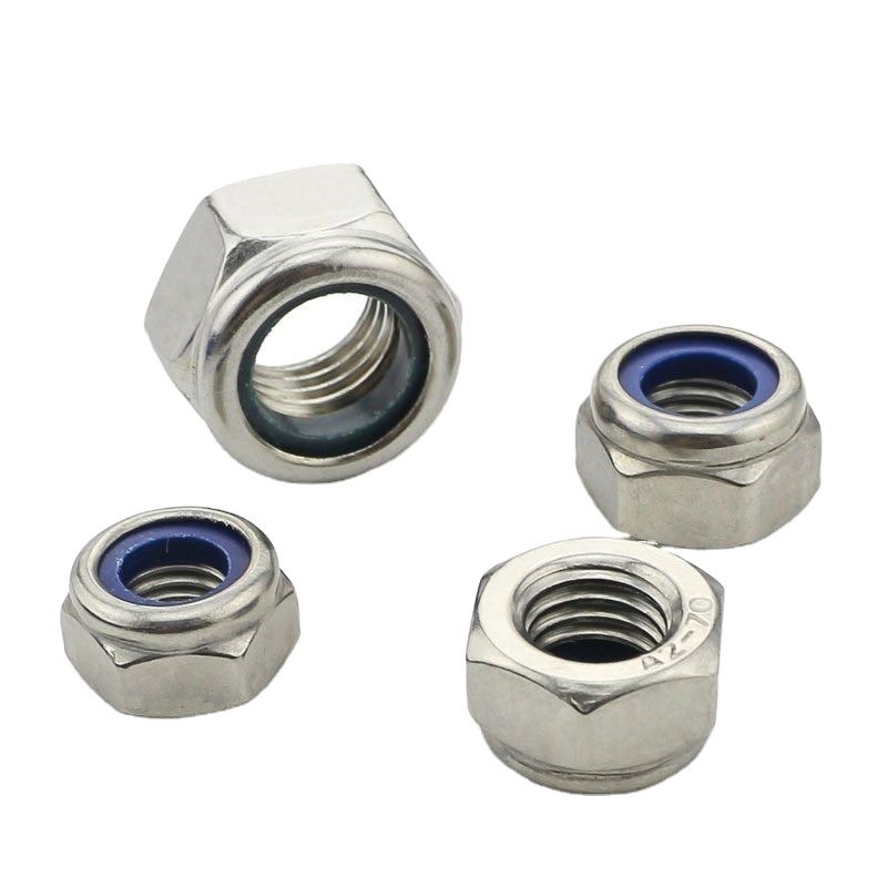 AYAZ M12 Paslanmaz İnox Fiberli Somun Dın 985 A2-70