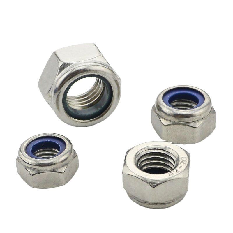 M 24 FİBERLİ SOMUN İNOX A2-70 304 KALİTE DIN 985