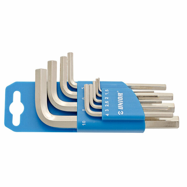 UNİOR Allen Anahtar Takımı 9 Parça Kısa  607852 220/3