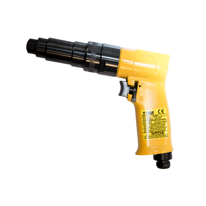 Yama 6 mm. 1800 RPM Kabzalı Tip Havalı Tornavida