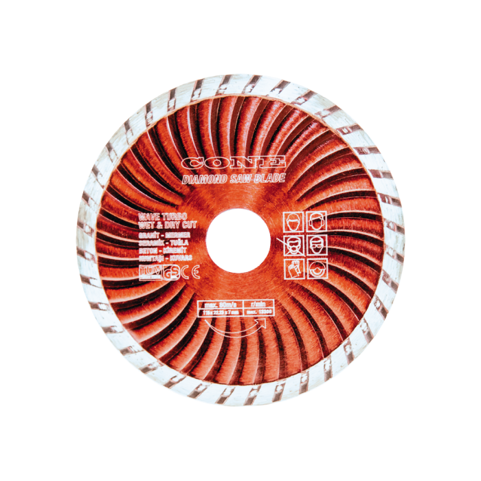 Cone Turbo Kanallı Elmas Daire Testere 115mm