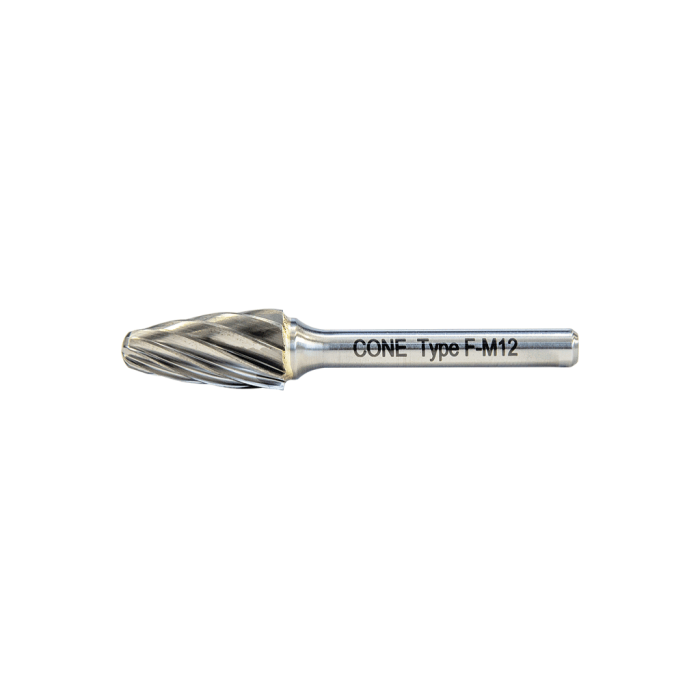CONE Demir Dışı Malzemeler İçin F Tipi Silindirik Düz Karbür Kalıpçı Freze 12mm