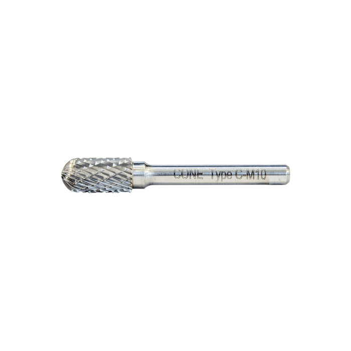 Cone C Tipi Silindirik Oval Başlı Karbür Kalıpçı Frezesi 12mm