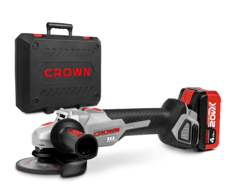 CROWN CT23001 Akülü Taşlama Makinası 115 MM 20V 4 Amper