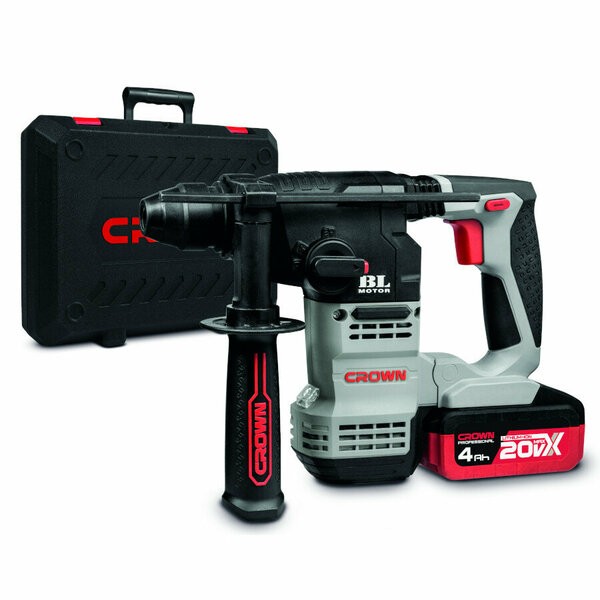 CROWN Akülü Kırıcı Delici SDS Plus 20V 4 Amper 2 Akü CT28001HX-4 BMC