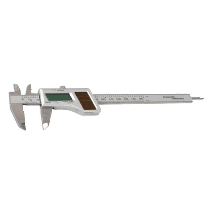 DWMeasuring Dijital LCD Ekran Işık Enerjili Solar Kumpas 150mm