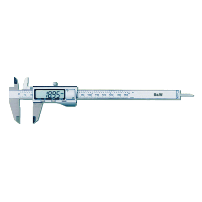 DWMeasuring Büyük LCD Ekran Metal Kasa Dijital Kumpas 150mm