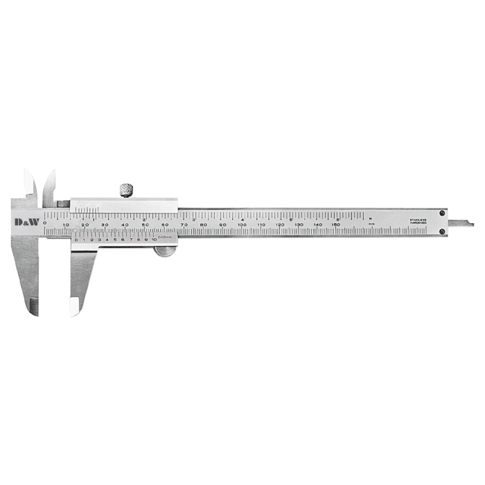 DWMeasuring Monoblok Gövde Üstten Vidalı Mekanik Kumpas 0-300mm 0.02mm