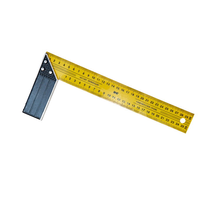 DWMeasuring Sarı Marangoz Gönyesi 400mm