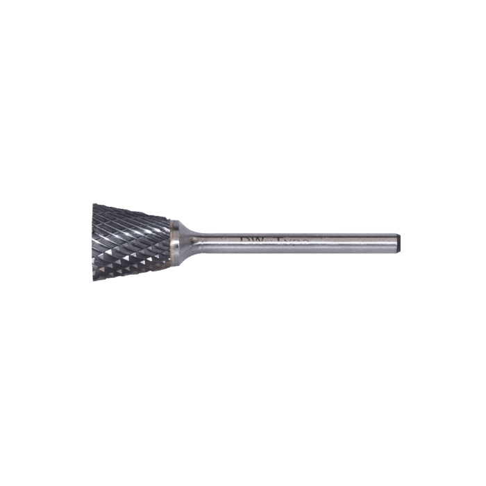 DWCarbide N Tipi Ters Konik Karbür Kalıpçı Frezeleri 6.3 x 3mm