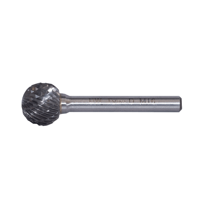 DWCarbide D Tipi Yuvarlak Misket Başlı Karbür Kalıpçı Frezesi 16.0 x 6mm