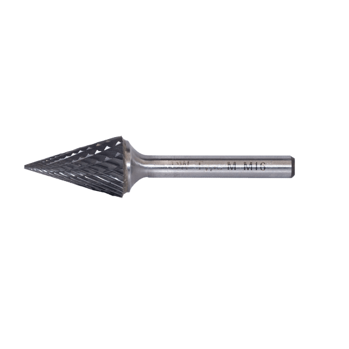 DWCarbide M Tipi Konik Sivri Karbür Kalıpçı Freze 16.0x6mm