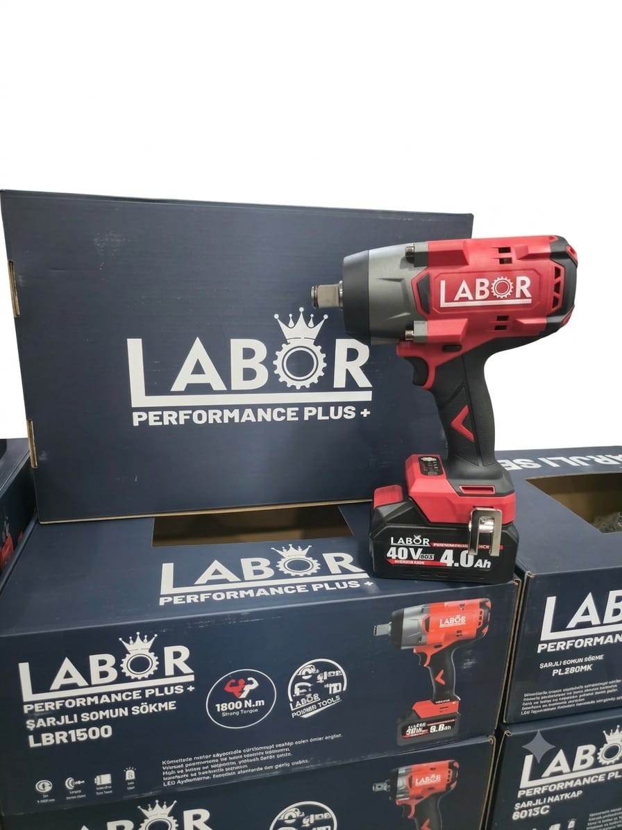 LABOR PERFORMANCE PLUS ŞARJLI SOMUN SÖKME 2000 NM 40 V 4 AH 2 AKÜ LBR2000