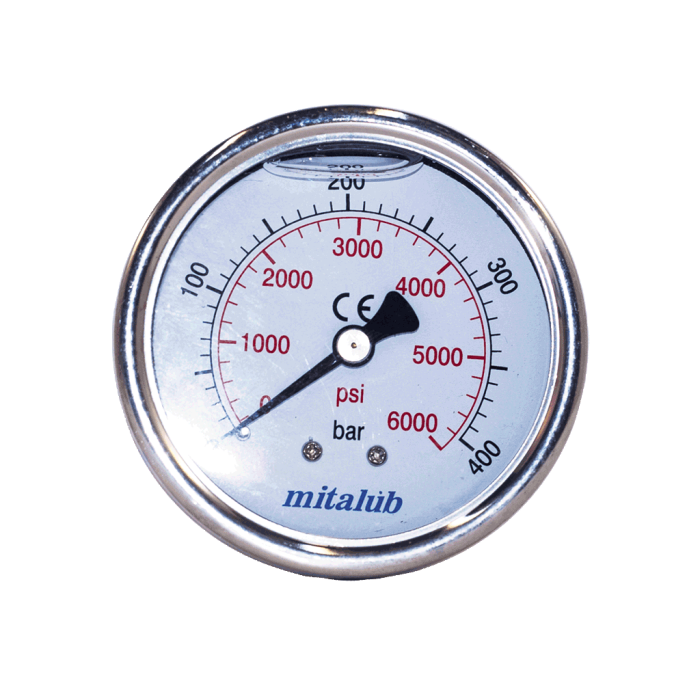 Mitalub Gliserinli Paslanmaz Arkadan Manometre 63mm x 150bar MIGP63150R