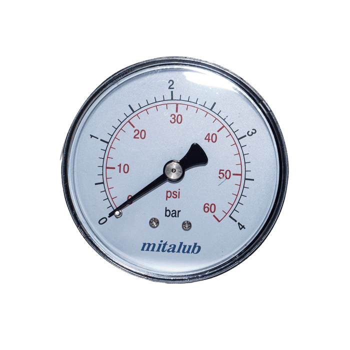 Mitalub Metal Gövde Arkadan Manometre 40mm x 16bar MIM4016MR