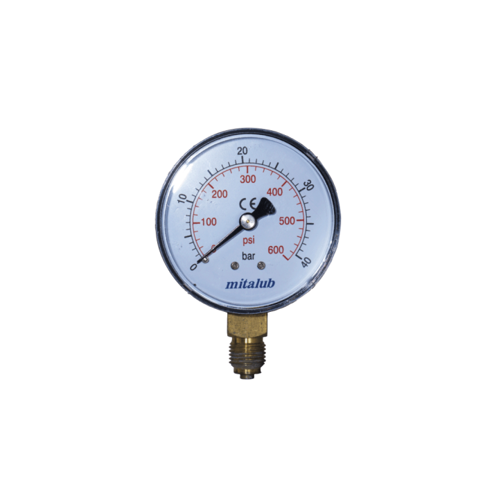 Mitalub Plastik Gövde Alttan Manometre 63mm x 40bar MIM6340PB
