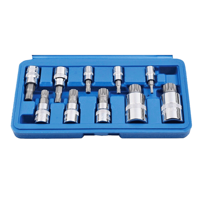 NTTools 10 Parça  CR-V M Tipi Torx Lokma Seti