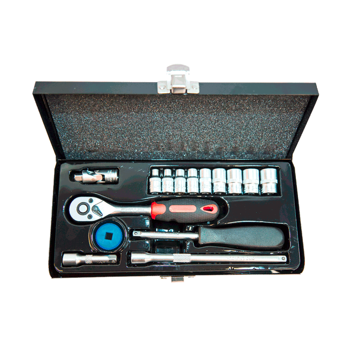 NTTools 16 Parça 1/4’’ Altı Köşe CR-V Lokma Seti