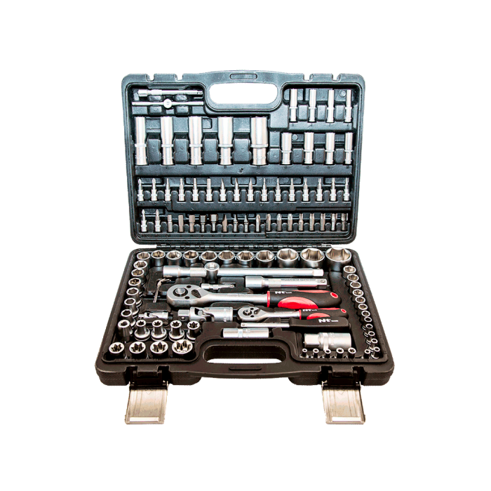 NTTools 108 Parça 1/4’’ ve 1/2’’ 6pt CR-V Bits ve Lokma Seti NCSET1412