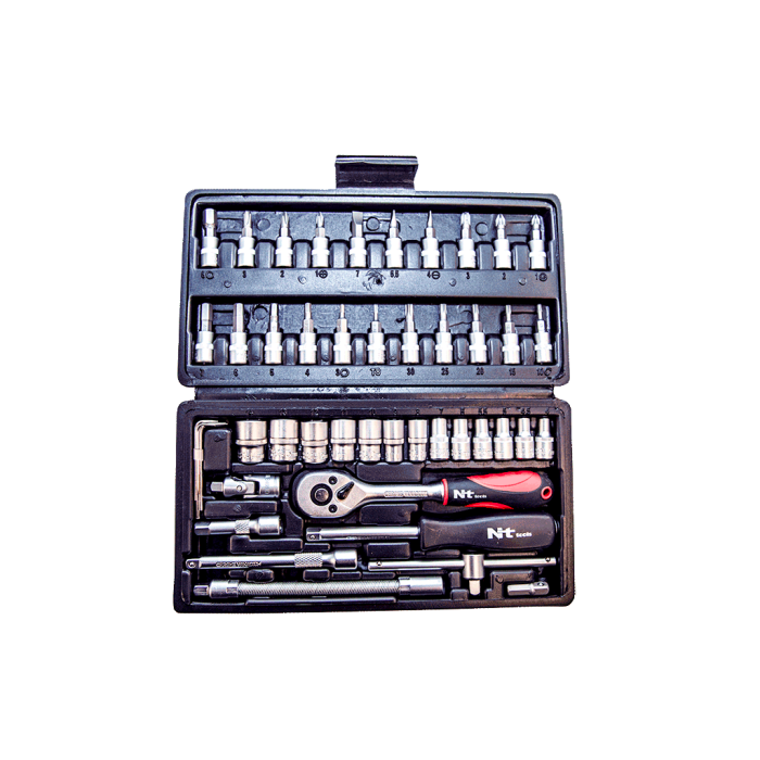 NTTools 1/4’’ Lokma Seti 46 Parça CR-V Bits ve Lokma Seti