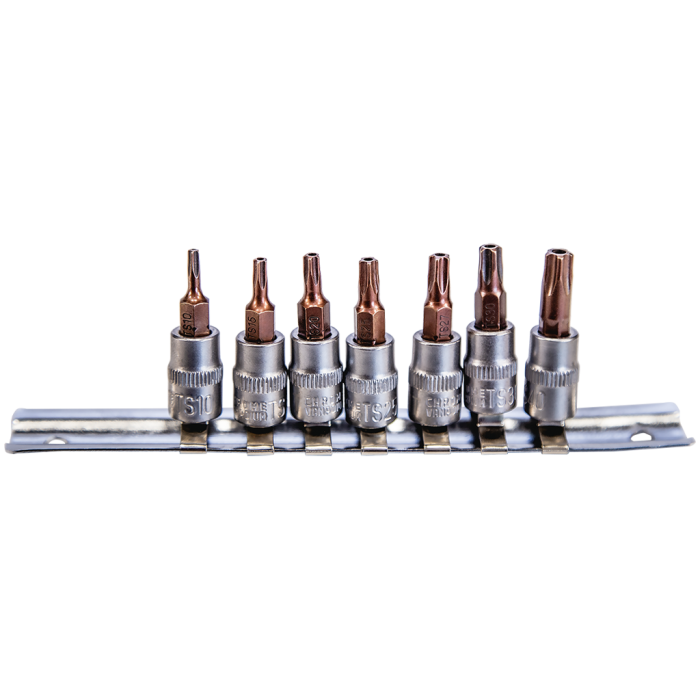 NTTools 1/4 ’’ CR-V Star Delikli Torx Lokma Seti 7 Parça