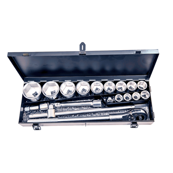NTTools 3/4 ’’ Altı Köşe CR-V Lokma Seti 19 Parça