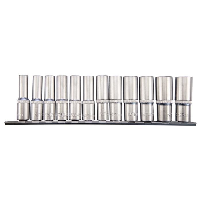 NTTools 12 Parça 1/2’’ Altı Köşe CR-V Uzun Lokma Seti