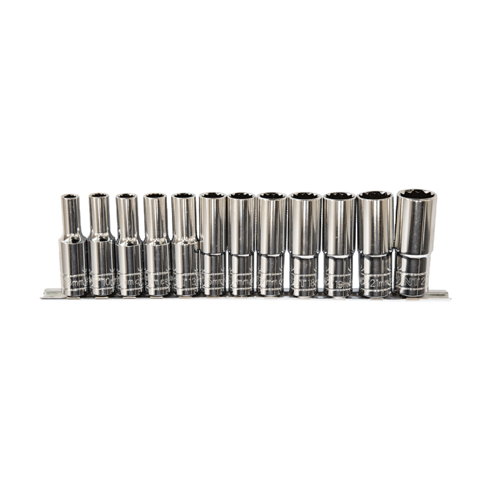 NTTools 12 Parça 1/2’’ 12pt CR-V Uzun Yıldız Lokma Seti
