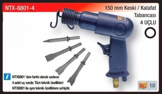 NTAirTools NTAirTools Keski Kalafat Tabancası Seti 4 Parça
