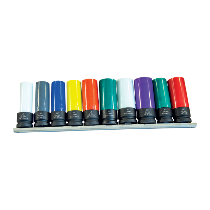 NTTools 1/2’’ CR-MO Renkli Lokma Seti 10 Parça