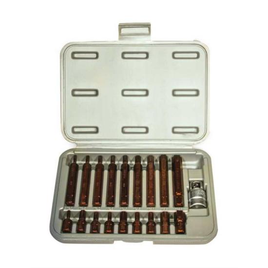 RİCO KAPLAMALI DELİKLİ TORX BİTS SET 19 PARÇA 005-KK0003