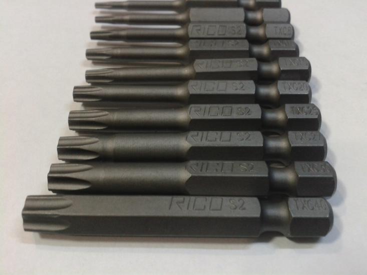 Rico Rico Bits Torx Tork Uç Takımı T 6 /T 40 Kadar 10 Parça 50 MM