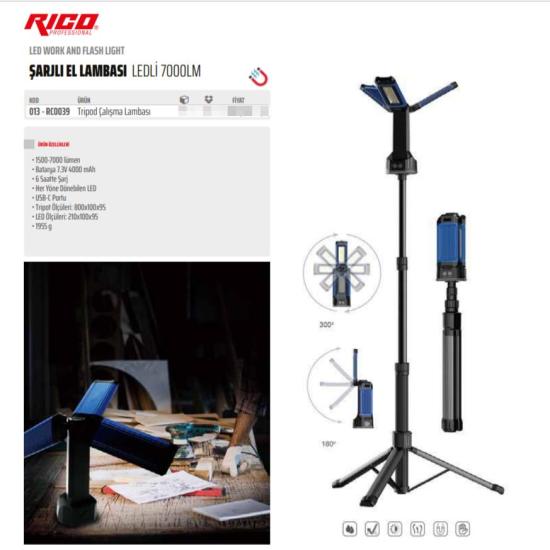 RİCO TRİPOD ÇALIŞMA LAMBASI 013-RC0039