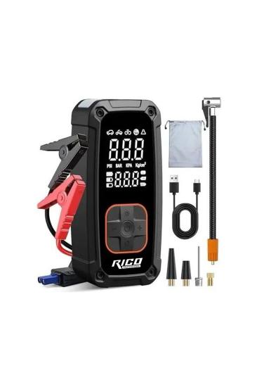RİCO Şarjlı Hava Kompresörü Ve Akü Şoklama Makinesi 022-RC4074
