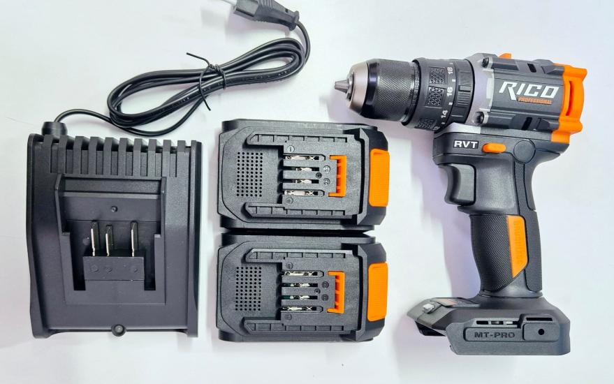Rico Şarjlı Matkap Darbeli 20V 2A ÇİFT AKÜ 13 MM 60 NM 028-RE0016