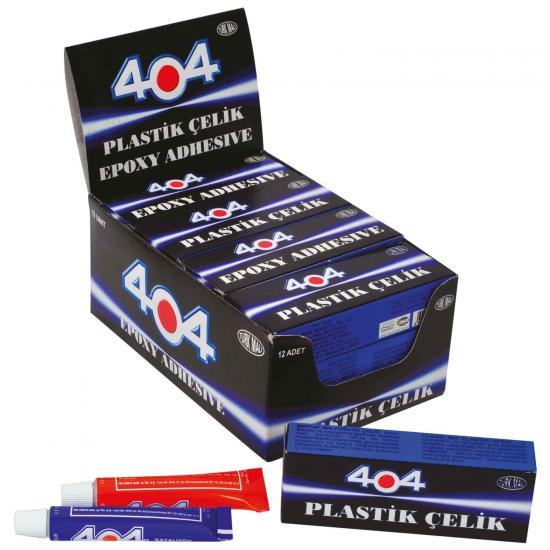 404 Plastik Çelik Yapıştırıcısı 16 Gr 12 Adet