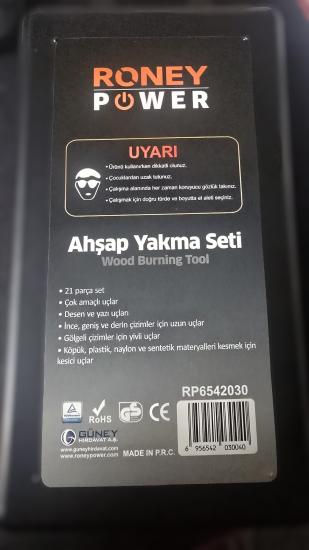 RONEY Ahşap Yakma Seti 30W 21 Parça RP6542030