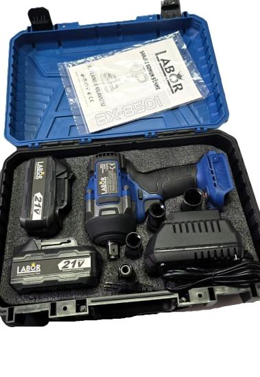 LABOR BX-8501 1/2’’ Darbeli Somun Sökme 21V 4.00 Ah Çift Akülü 850 Nm Çantalı