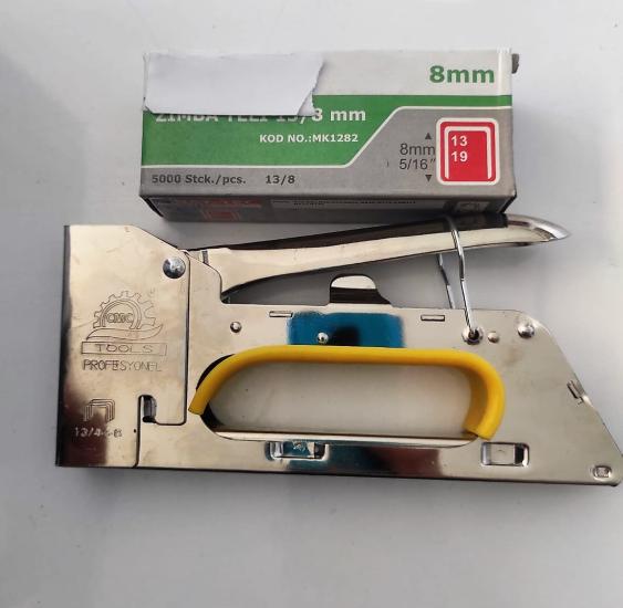 AYAZ Yeni Tip Pro Zımba Tabancası + 5000 Adet Teli 13MM/8 MM