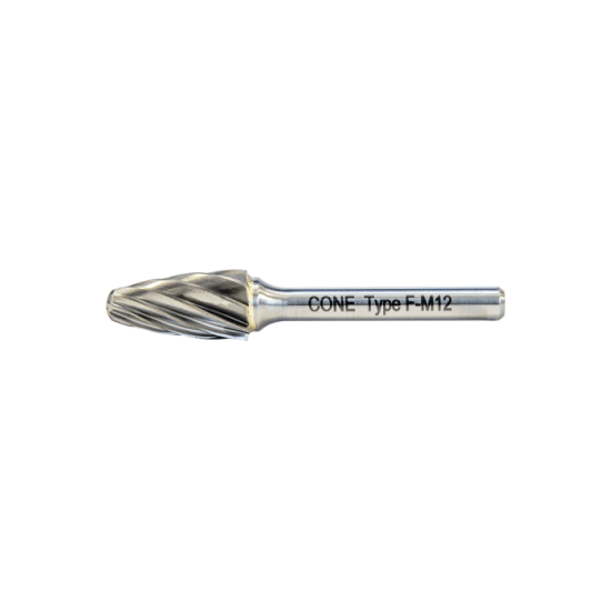 CONE Demir Dışı Malzemeler İçin F Tipi Silindirik Düz Karbür Kalıpçı Freze 12mm
