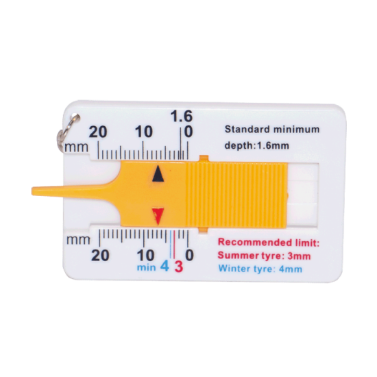 DWMeasuring Lastik Dişi Derinlik Kumpası-Plastik Gövdeli