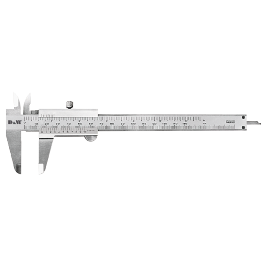 Monoblok Gövde Üstten Vidalı Mekanik Kumpas 150mm - 0.05mm