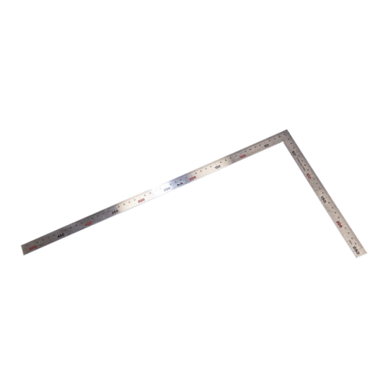 DWMeasuring 250 x 500 mm. Paslanmaz Çelik Taşçı Gönyesi