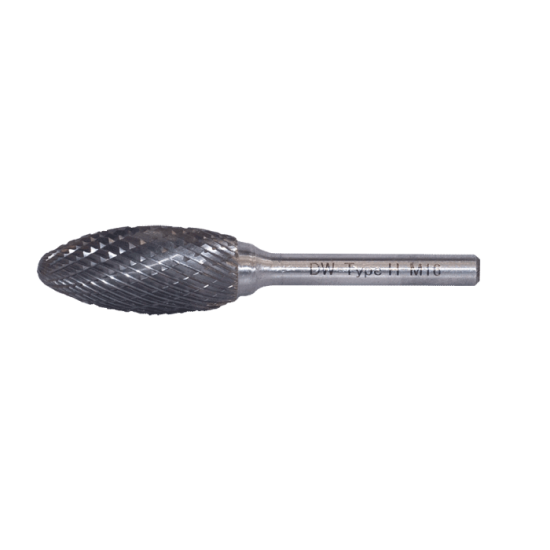 DWCarbide H Tipi Kavisli Çam Karbür Kalıpçı Frezeleri  6.3 x 3mm