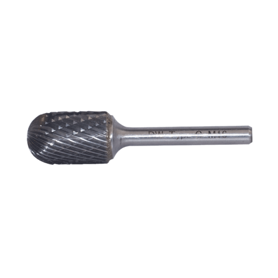DWCarbide C Tipi Silindirik Oval Başlı Karbür Kalıpçı Frezeleri  12.0 x 6mm