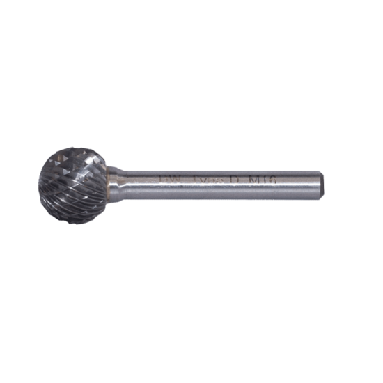 DWCarbide D Tipi Yuvarlak Misket Başlı Karbür Kalıpçı Frezeleri  12.0 x 6mm