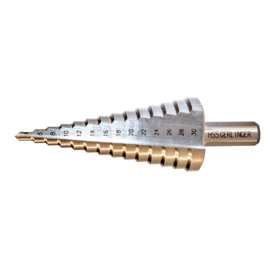 Düz Kanallı HSS Kademeli Matkap Uçları 4 … 30mm