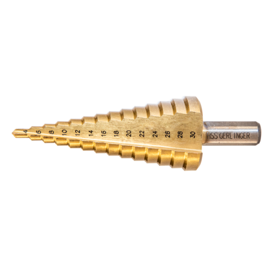 Titanyum Kaplı Düz Kanallı HSS Kademeli Matkap Uçları 4 … 30mm